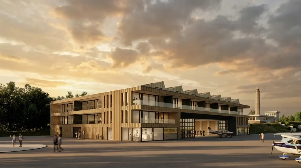 Architekt Mischo Flughafen Busines Jet Aviation Projektentwicklung Architektur Nrw Borken