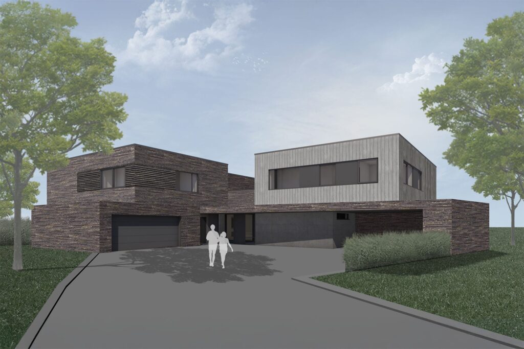 Architekt Mischo Holzfassade Verblendmauerwerk Villa Architektur Nrw Borken