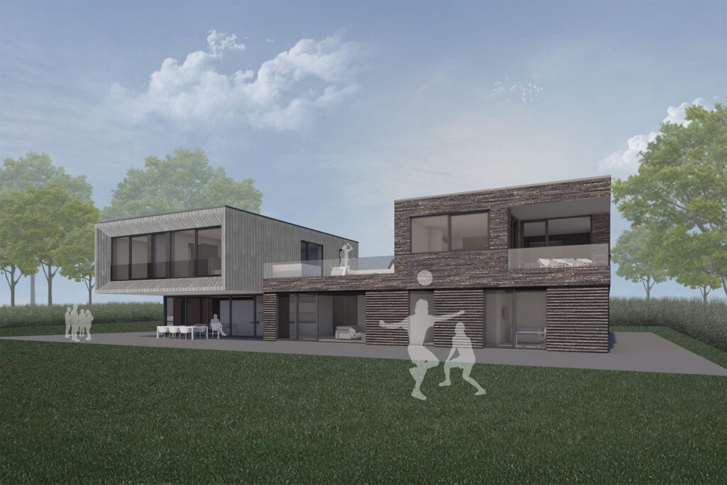 Architekt Mischo Holzfassade Verblendmauerwerk Villa Architektur Nrw Borken