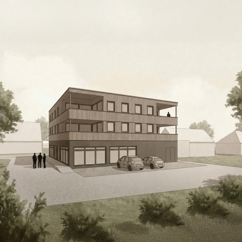 Architekt Mischo Mfh Mehrfamilienwohnhaus Kfw Qng Borken