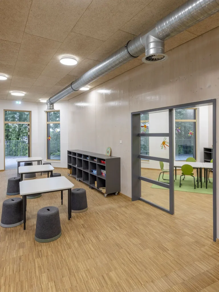 Architekt Schule Holzfassade öffentlich Holzrahmenbau Holzmassiv Architektur Nrw Borken