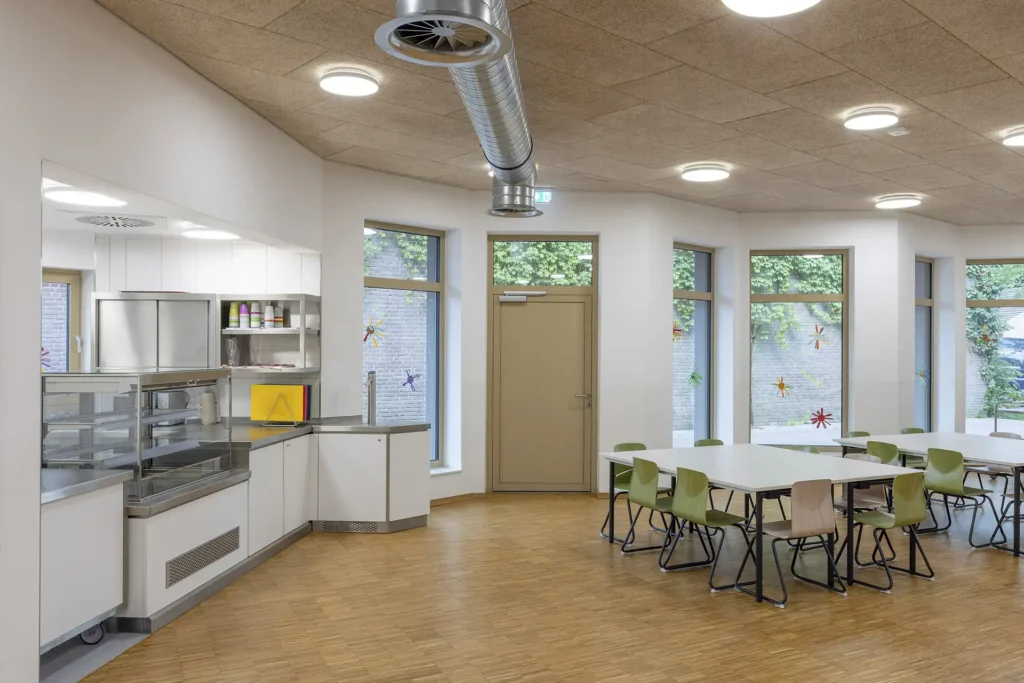 Architekt Schule Holzfassade öffentlich Holzrahmenbau Holzmassiv Architektur Nrw Borken